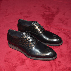 Opulent Oxford Exotic Pattern Formal Dress Shoes