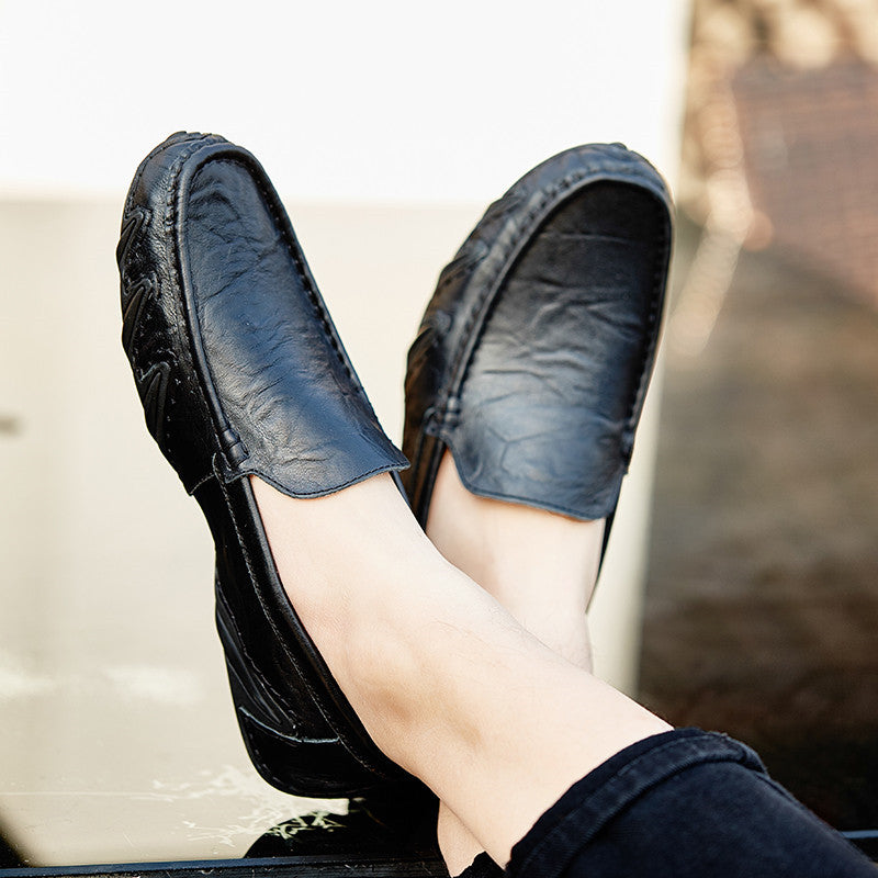 Chic Handmade Leather Slip On Loafers