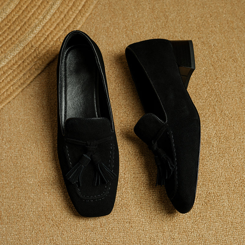 Luxury Cow Suede Leather Slip-on Loafers