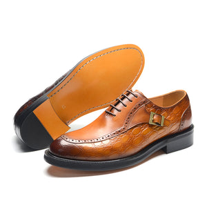 Ostranuxe Croc Pattern Derbys