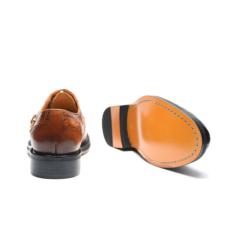 Ostranuxe Croc Pattern Derbys