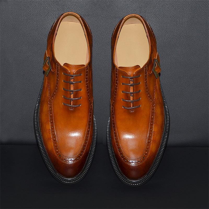 Ostranuxe Croc Pattern Derbys