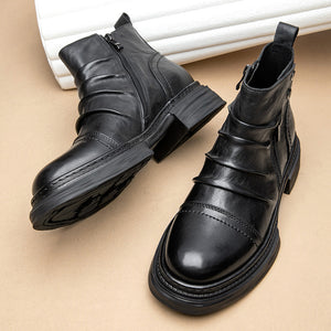 ChicHide Casual Slip-On Ankle Boots