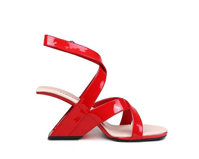 Chicfashion Cow Leather Peep Toe  Sandals