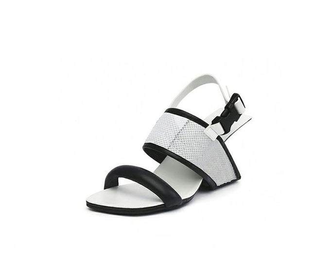 Chicfashion Cow Leather Peep Toe  Sandals