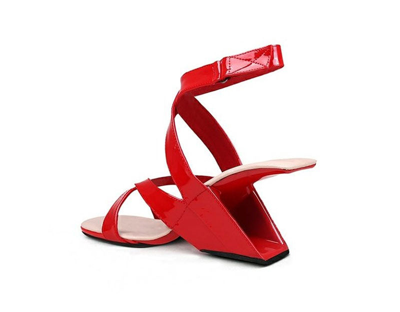 Chicfashion Cow Leather Peep Toe  Sandals