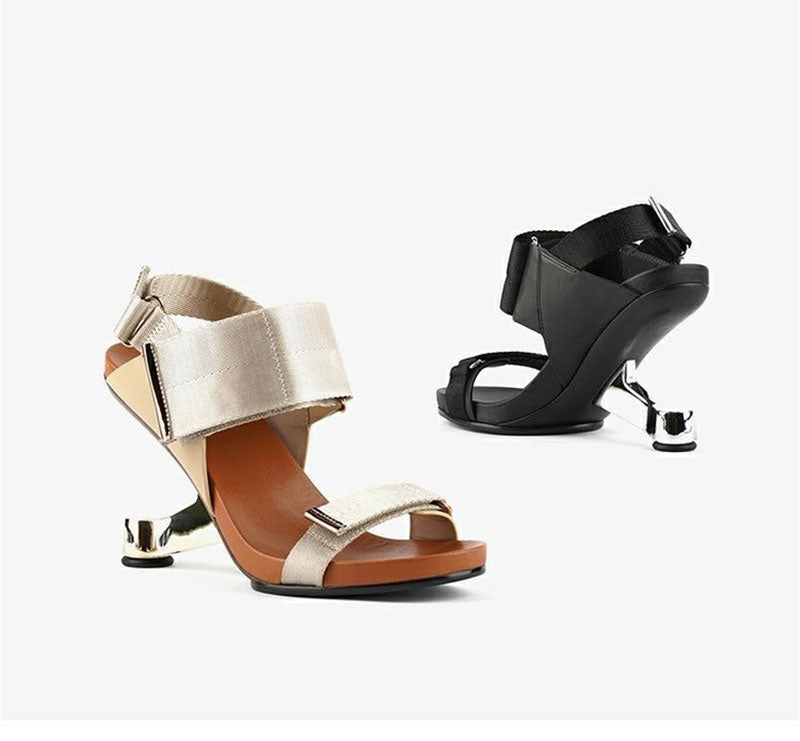 Veltique Buckle Heels Elegance