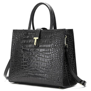 Exotic Chic Leopard & Alligator Crossbody Shoulderbag