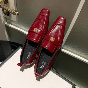 Luxury Cow Leather Slip-on Loafers