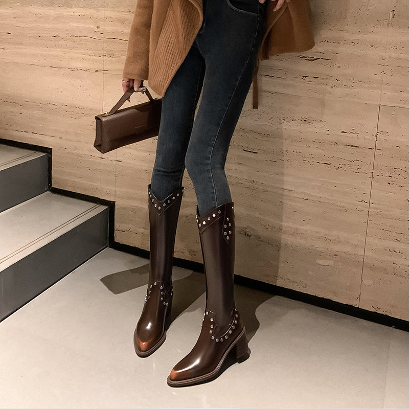 Veltique Luxe Tall Slip-Ons