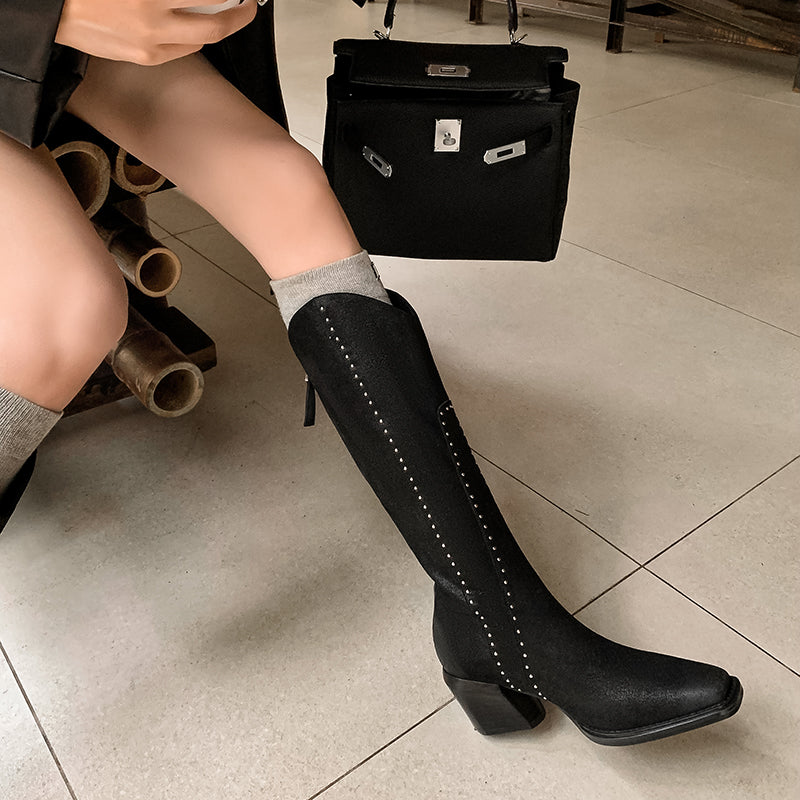 Veltique Heritage High-Rise Boots