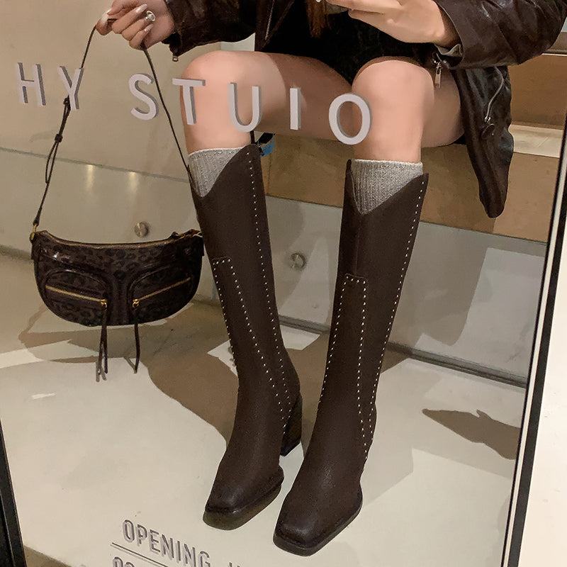 Veltique Heritage High-Rise Boots