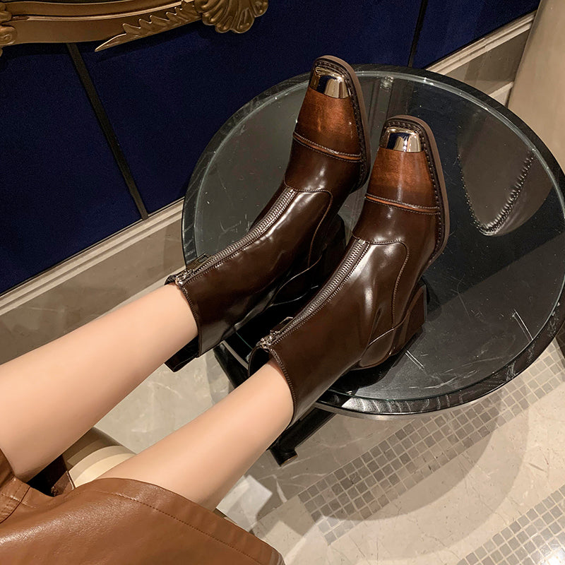 Diamoré Zip Ankle Boots