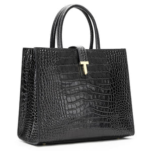 Exotic Chic Leopard & Alligator Crossbody Shoulderbag