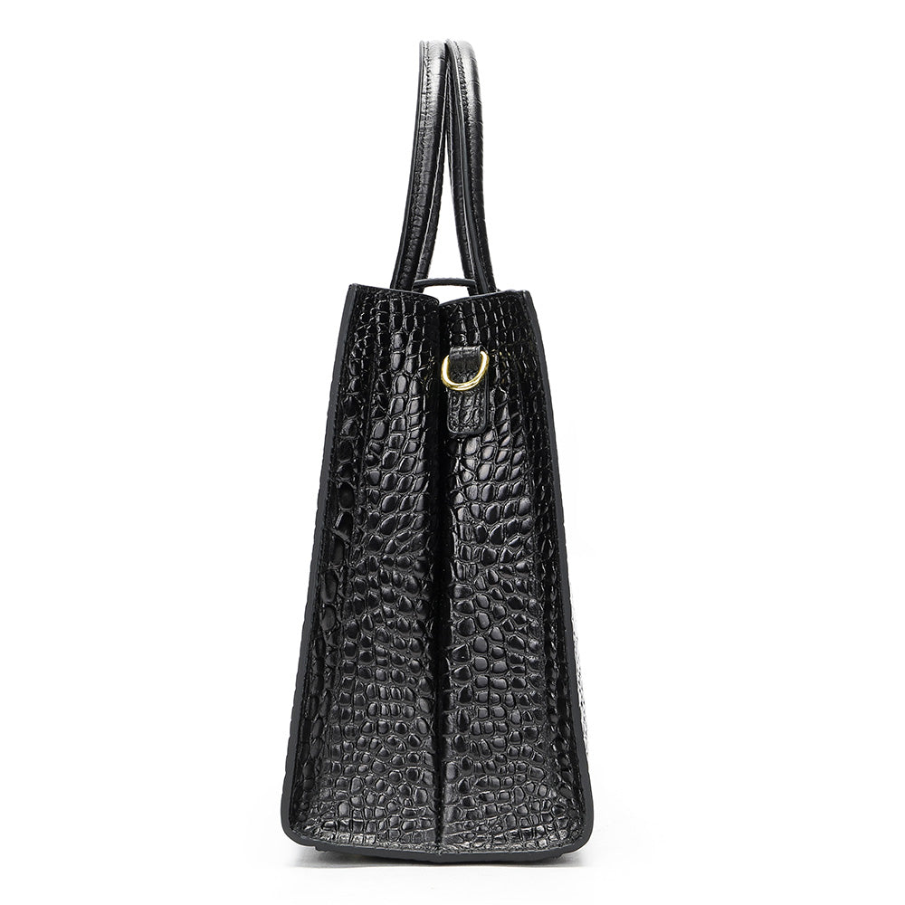 Exotic Chic Leopard & Alligator Crossbody Shoulderbag