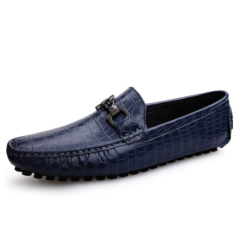 Luxury CrocBlend Crocodile Pattern Slip-On Loafers