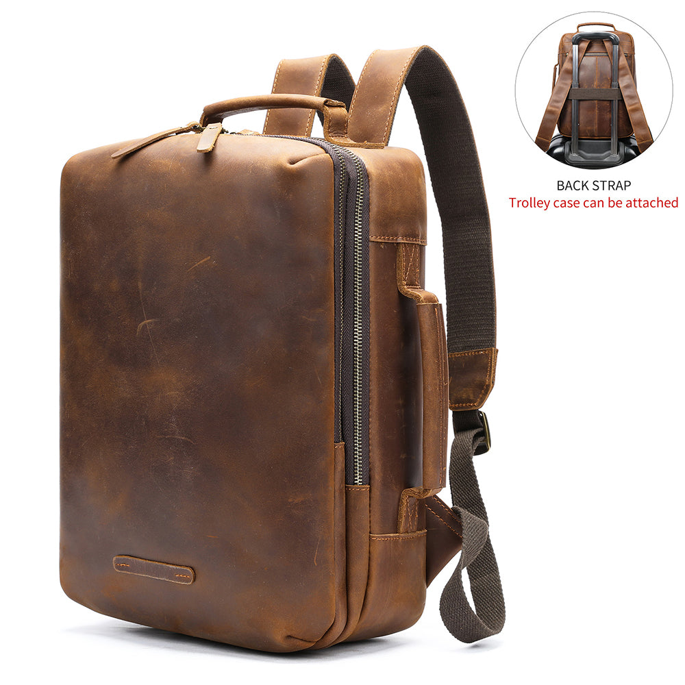 CrocoLux Zipper Softback Fashionable Backpack