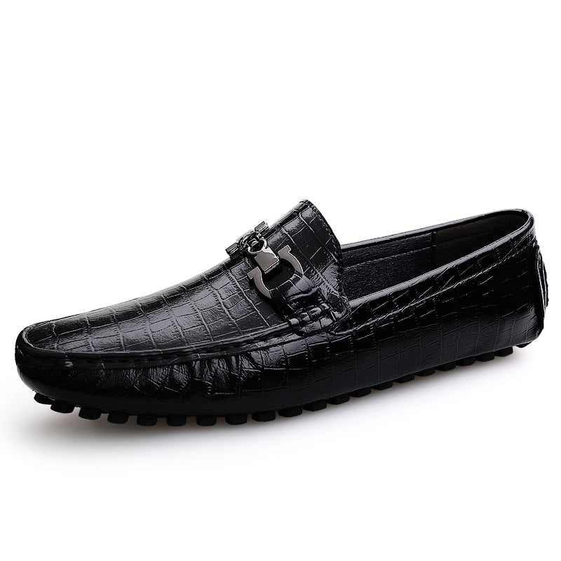 Luxury CrocBlend Crocodile Pattern Slip-On Loafers