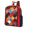 Chic Leather Exotic Patchwork Closure Backpack