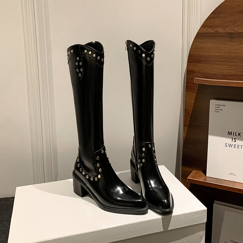 Veltique Luxe Tall Slip-Ons