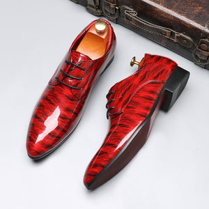 AlliLuxe Lace-Up Leather Derby Shoes