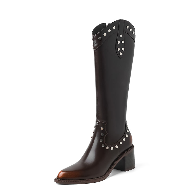 LavishLeather Glamorous High-Cylinder Boots