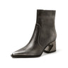 LeatherLux Chic Pointed Toe Winter Boots