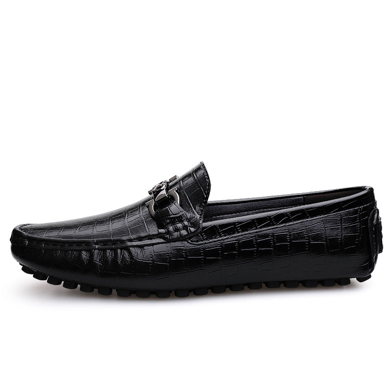 Luxury CrocBlend Crocodile Pattern Slip-On Loafers