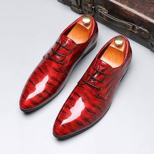 AlliLuxe Lace-Up Leather Derby Shoes