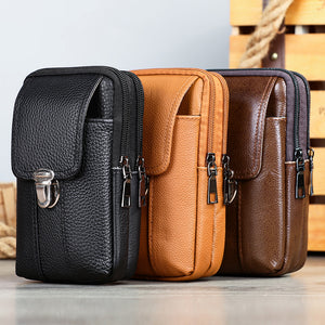 Luxury Leather Waist Sling Bag