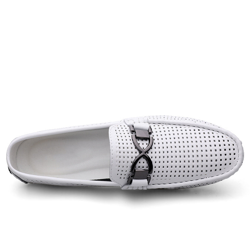 Luxury CrocLeather Slip-on Flats