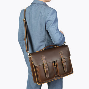 Luxury Leather Zipper Shoulder Bag
