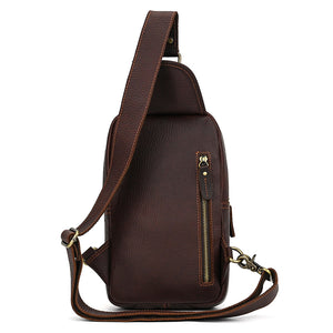 Elegant Genuine Leather Chest Bag