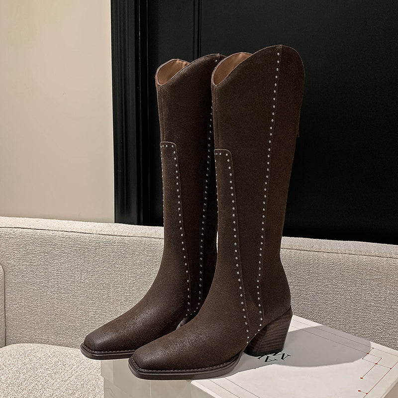Veltique Heritage High-Rise Boots