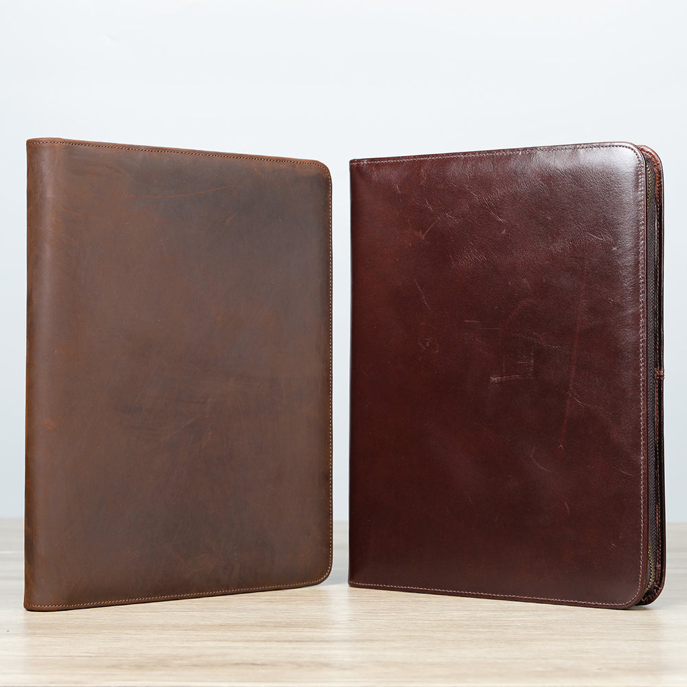 CowLuxe Stylish Leather Men's Ipad Bag