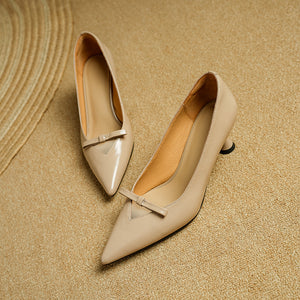 AlliChic Pointed Toe Daily High Heels