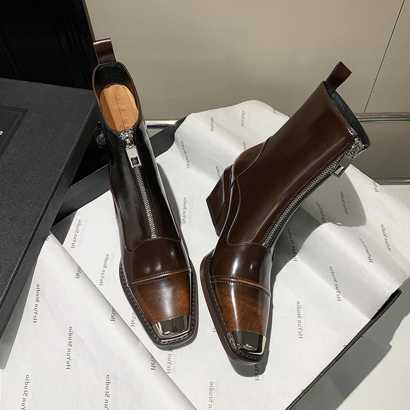 Diamoré Zip Ankle Boots