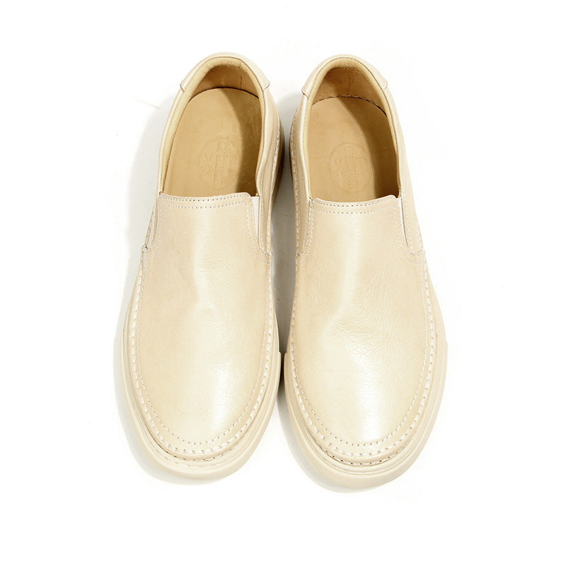 Lux Cow Leather Slip-on Loafers