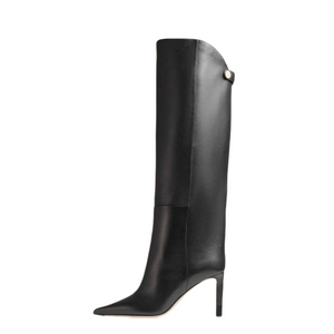 LuxeLeather High Heel Long Boots