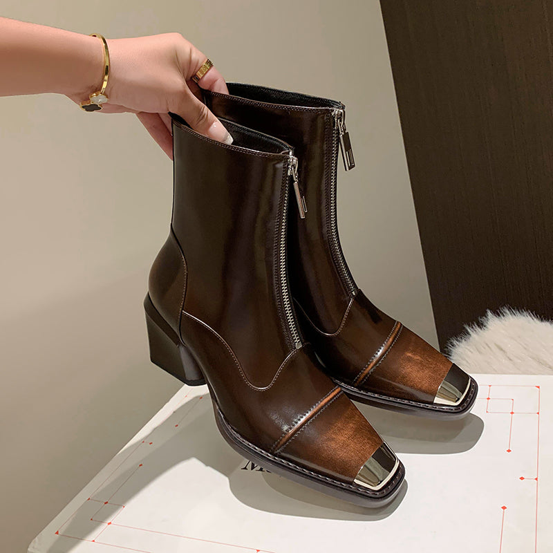Diamoré Zip Ankle Boots