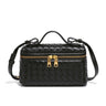 Chic CrocLuxe Chain Strap Box Crossbody Handbag