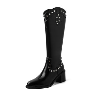 LavishLeather Glamorous High-Cylinder Boots