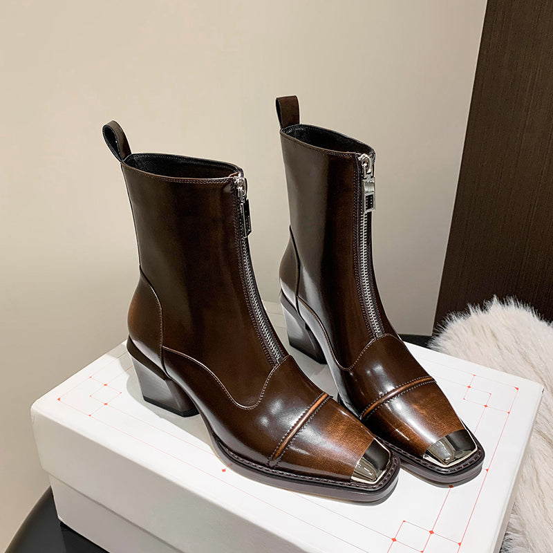 Diamoré Zip Ankle Boots