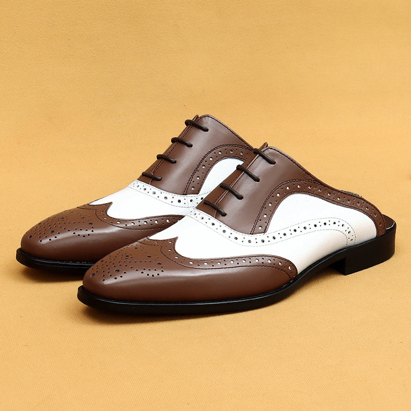 Modish Leather Lace-Up Dress Shoes