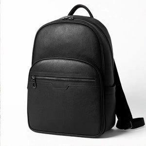 Luxury Cow Leather Weaving Laptop Travel Backpack