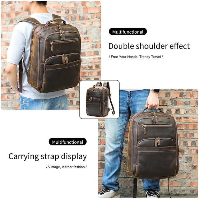 CrocoLux Zipper Softback Fashionable Backpack