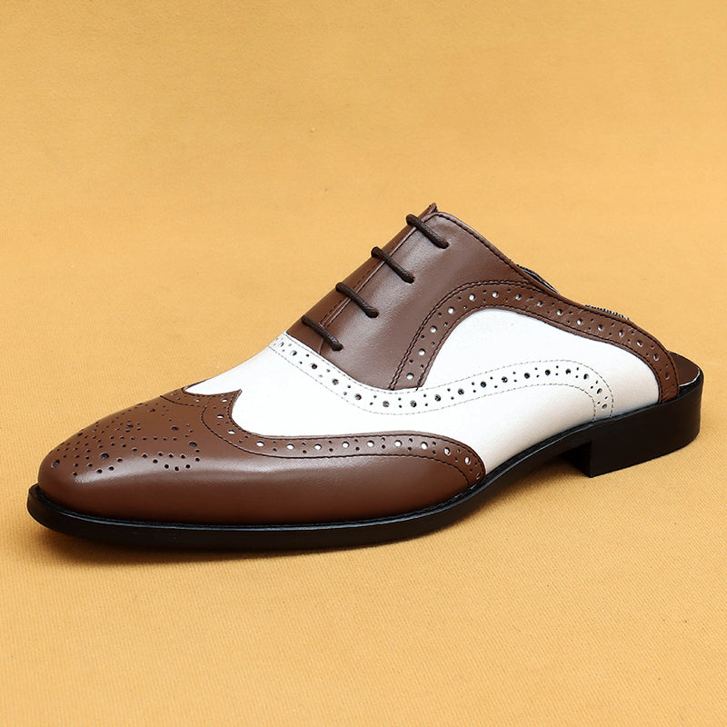 Modish Leather Lace-Up Dress Shoes