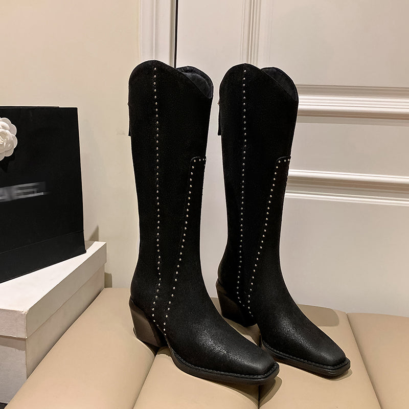 Veltique Heritage High-Rise Boots