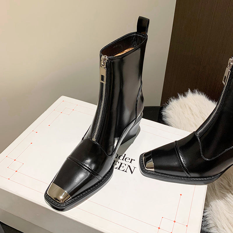 Diamoré Zip Ankle Boots