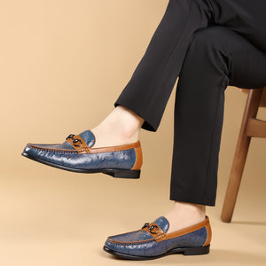 LuxLeather Elegant Genuine Leather Slip On Loafers